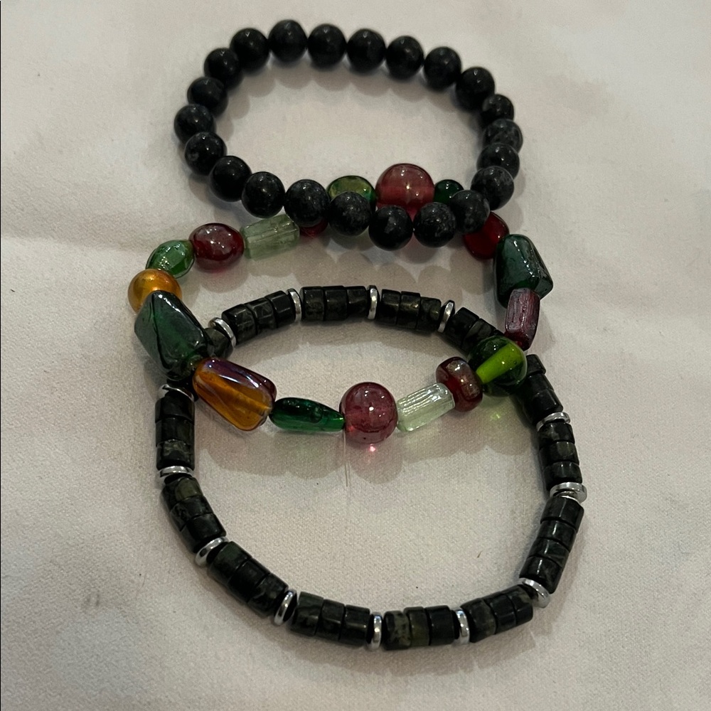 Multicolor Beaded Bracelet Set